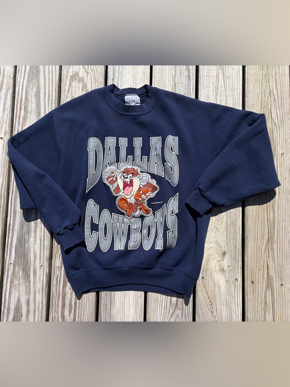 Vintage 90's NFL Dallas Cowboy x Looney Tunes Graphic Sweatshirt Crewneck Sz M